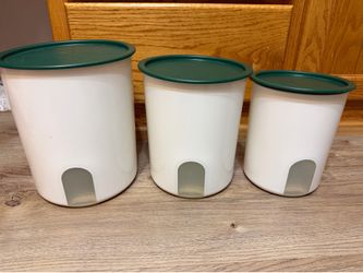 Tupperware Vintage One Touch Canisters