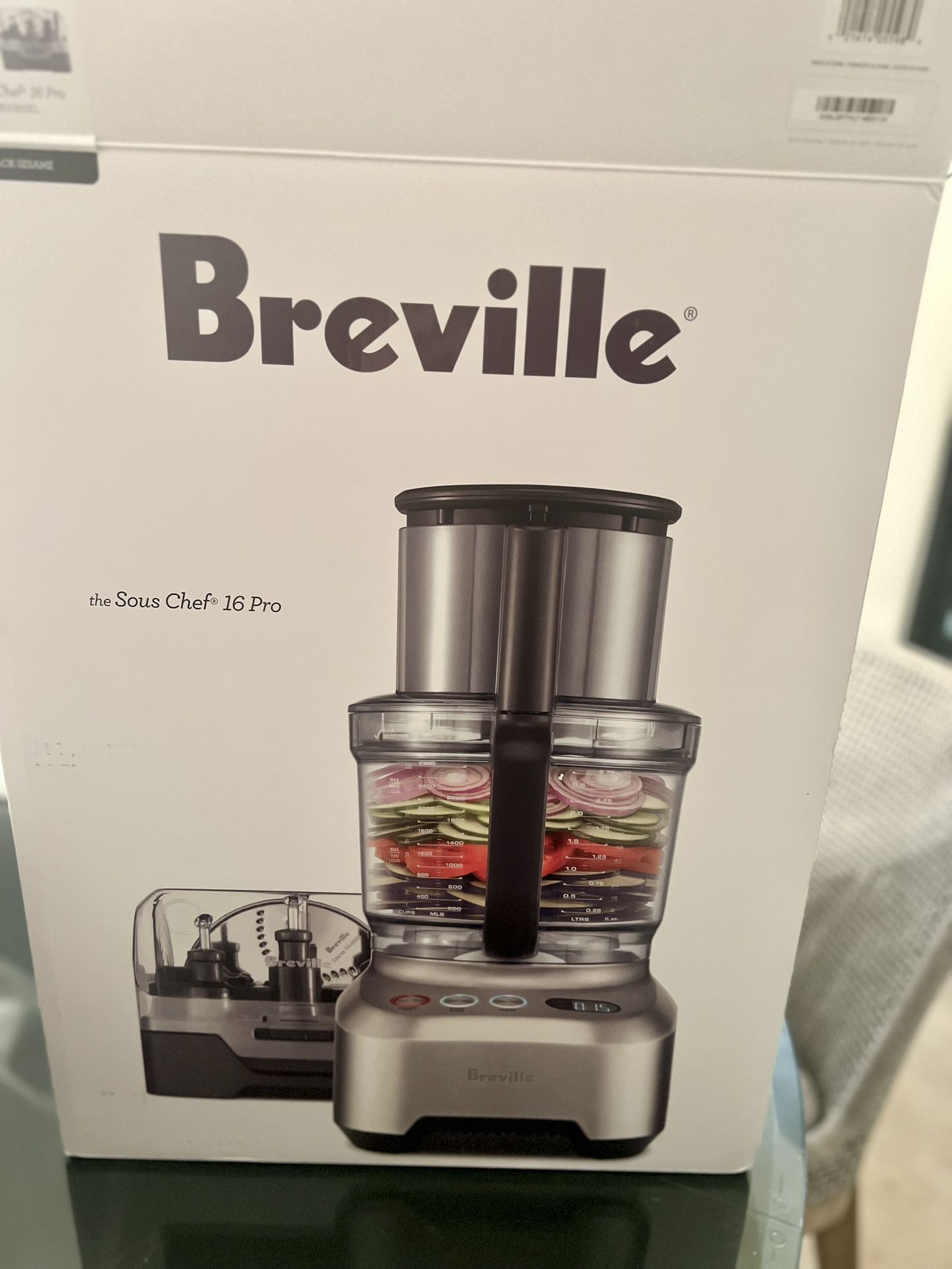 Breville BFP800BSXL Sous Chef 16 Pro Food Processor, Black Sesame for