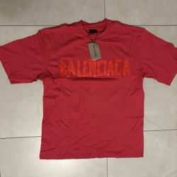 Brand New Balenciaga Take Shirt In Red Size Large 