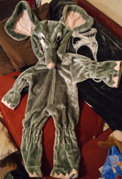 VTG Chosun Kids Elephant Halloween Plush Costume Fits Size 3-5 Approximately 44"