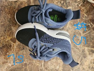 Kids Sneakers Size 7 Blue Black
