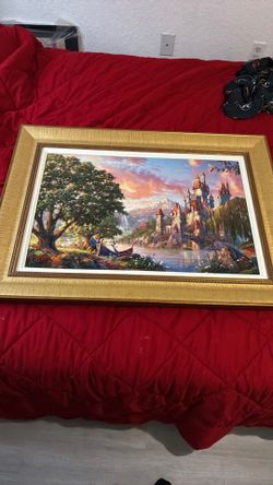 Thomas Kinkade Beauty and the Beast painting
