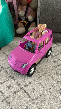 Barbie Car With Barbies