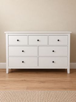 Modern Dresser for Bedroom, Wooden 7 Drawer Dresser, Storage Cabinet for Bedroom,Living Room, Hallway, Entryway