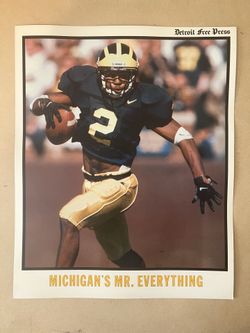 Michigan’s Charles Woodson 10.5 x 13 Poster
