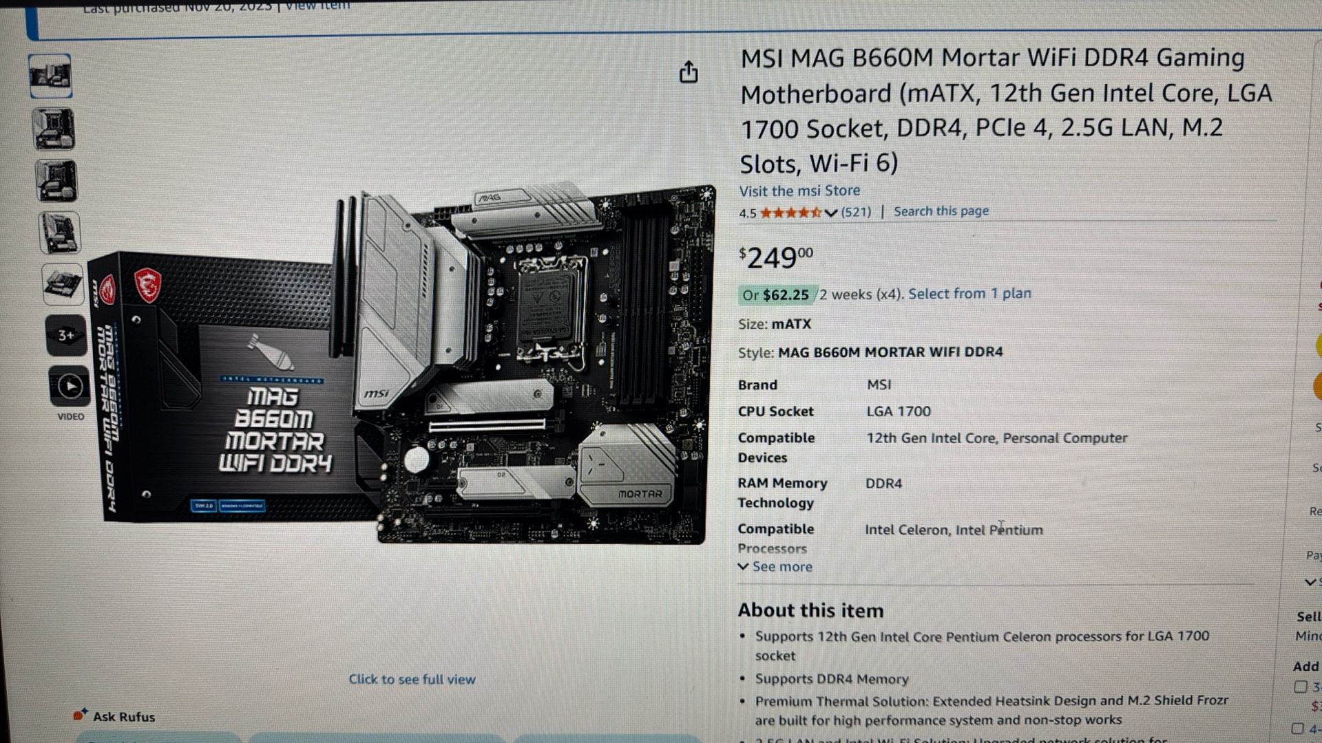Thermaltake, Intel, MSI PC Parts
