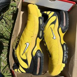 Nike Air Max Plus TN Yellow Black (Opti Yellow) Size 13