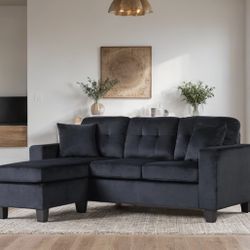 Cris Black Sectional 