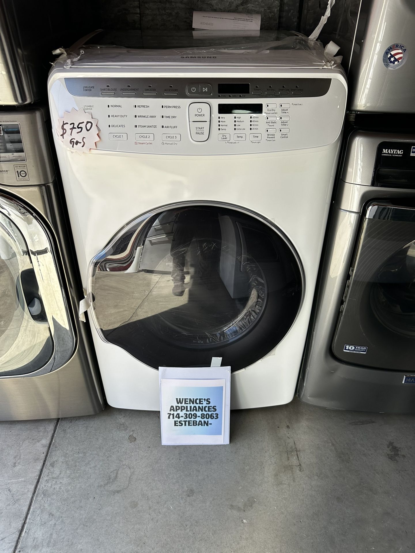 Samsung Gas Dryer New Open Box