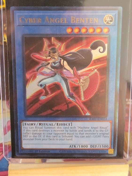 YUGIOH Cyber Angel Benten Prismatic Ultimate Rare  RA01-EN024