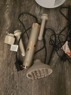 Curling iron with connections