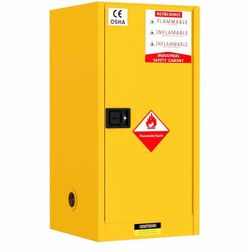 30 Gallon Flammable Storage Cabinet 36"x20"x20", Galvanized Steel, Flammable Safety Cabinet with Adjustable Shelf for Industrial and Home Use