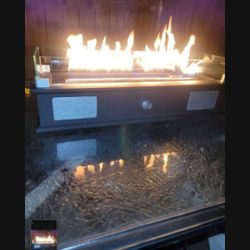 Brand New Inbox Bluetooth Speaker Table Top 30" Propane Fire Pit Sounds Amazing 