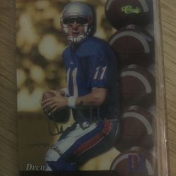 Drew Bledsoe Autographed Card 