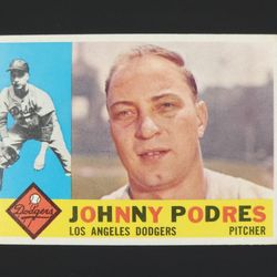 1960 Topps 425 Johnny Podres Baseball Card