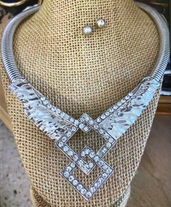 Juego Collar Aretes Stainless Joyería Antigua 