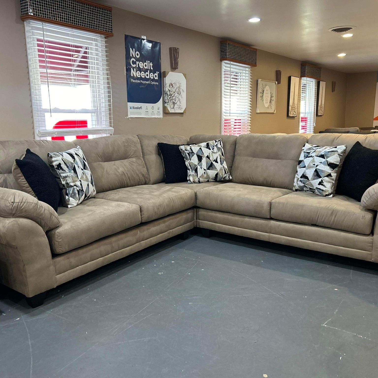 New Hughes Furniture Sectional