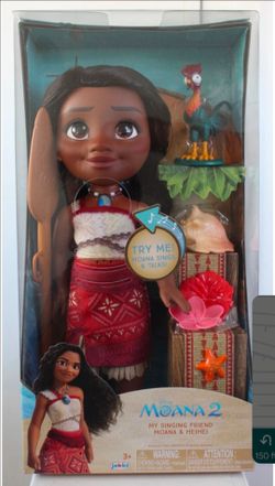 Disney "Moana 2" My Singing Friend Moana Doll & Heihei Figure Playset