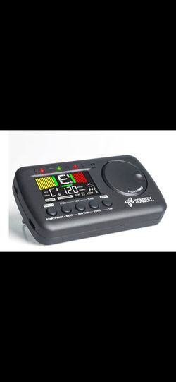 Sondery 3 in 1 Digital Metronome Tuner for All Instruments, Rechargeable Metronome with Tap Tempo, Chromatic Tuner Tone Generator for Guitar, Bass, Vi