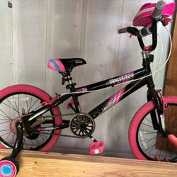 Pink/Black Girl Bikes 