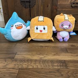 Jumbo 16 Inches Plush Lankybox Foxy Shark Boxy 