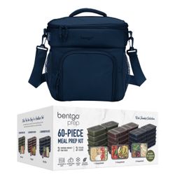 Bentgo Prep Deluxe Bag And Bentgo 60-PC Meal Prep Container Set Brand New In Box 