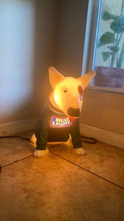 Vintage 1988 Bud Light Spuds Mackenzie blow mold