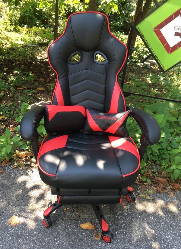 New!! Respawn racing style gaming chair, reclining gaming chair, gaming chair with foot rest
