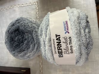 Bernat Blanket, Extra Thick, Chanel Yarn-2- NEW