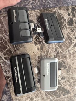 Four liftMaster garage openers