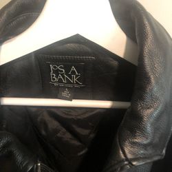 Leather jacket . Jos A Bank 