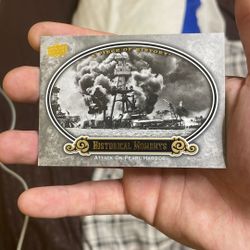 Pearl Harbor Attack Card 