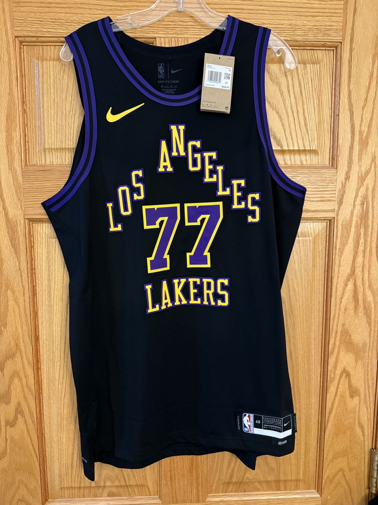 Luka Doncic Lakers City Edition Authentic NBA Jersey