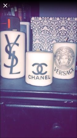 Custom made designer candles