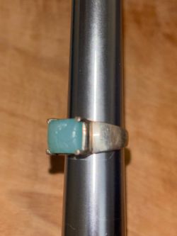Solid 925 Sterling Silver Natural Aqua Chalcedony Cut Gemstone