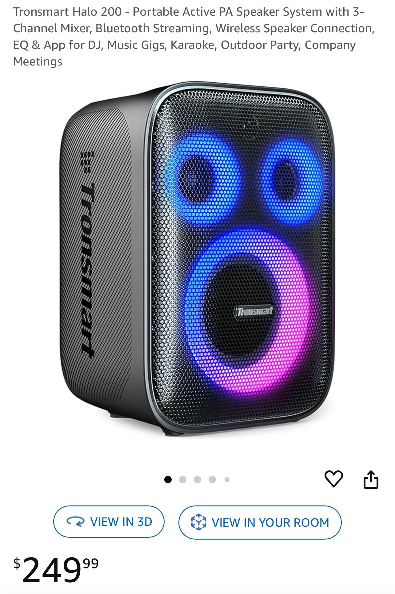 Tronsmart Halo 200 - Portable Active PA Speaker
