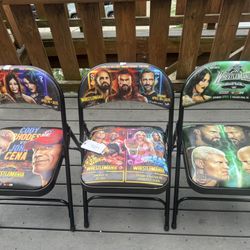 WWE wrestlemania Collection Chairs