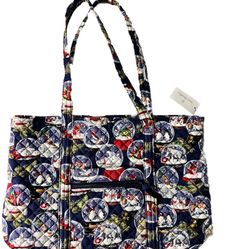 Vera Bradley Snow Globes Large Tote Weekender Carry On Travel Bag New