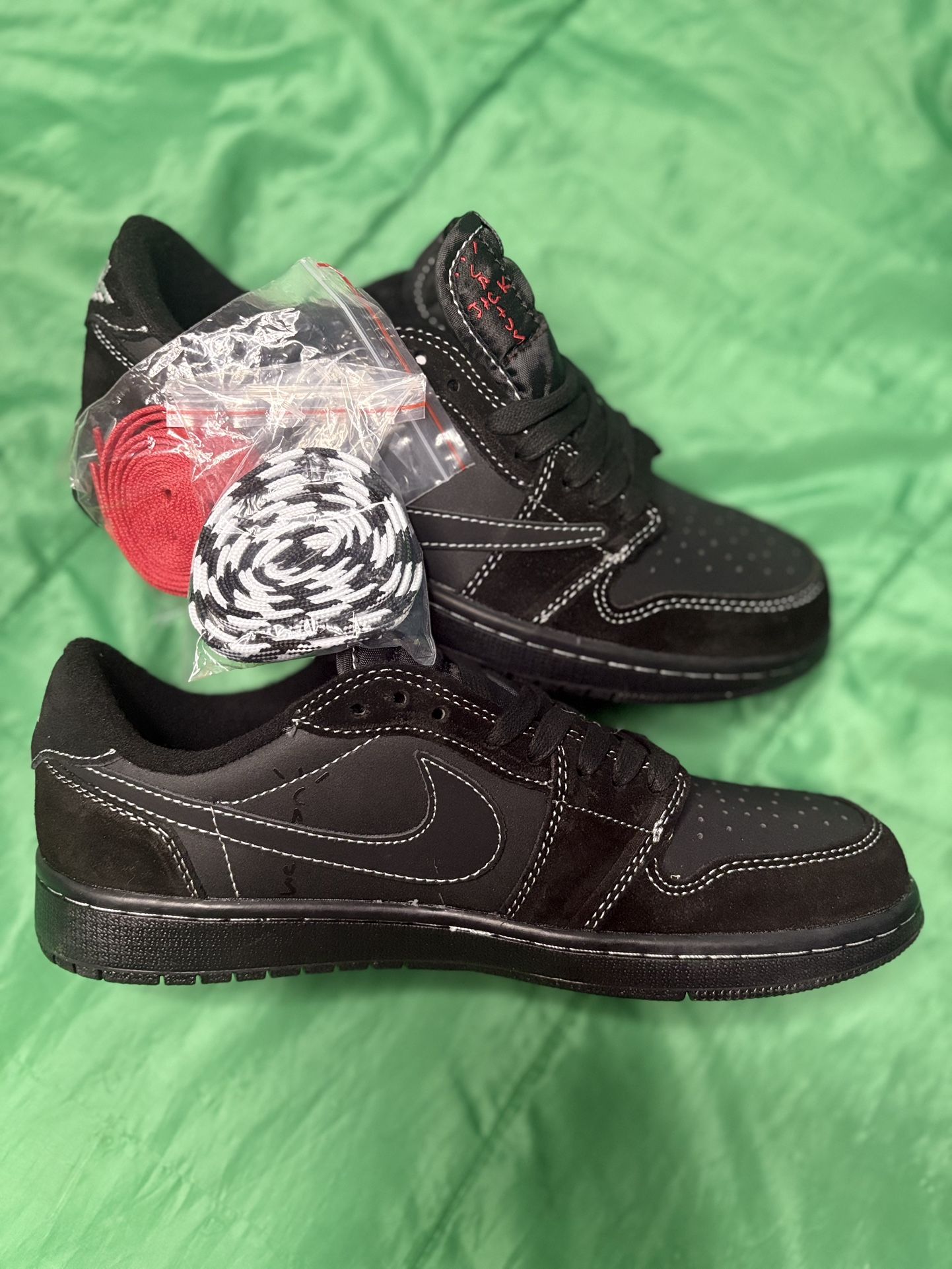 Travis Scott Jordan 1s Black Phantom