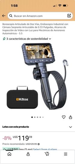 DXZtoz Industrial Borescope with Monitor and Case