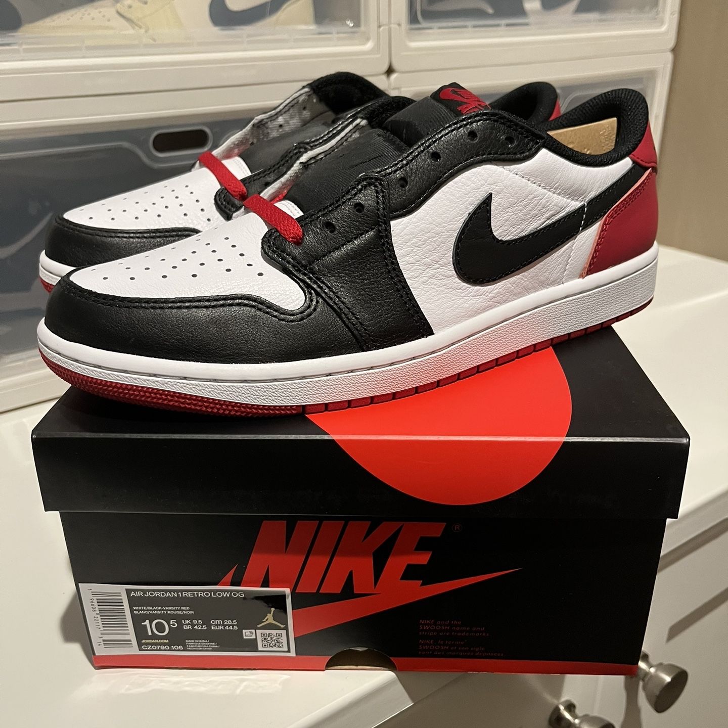 Nike Air Jordan 1 Low “Black Toe” for Sale in Irvine, CA - OfferUp