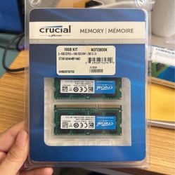 Crucial 16GB (2x8GB) Laptop Memory