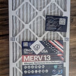 ***NEW-BNX TruFilter 14x25x1 AC Air Filter MERV 13, 4 Pack***