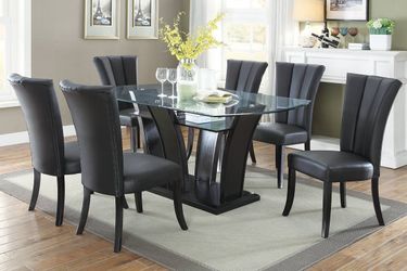 Black Dining Table Set
