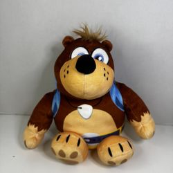 Banjo Kazooie Plush Club Mocchi Mocchi Bear Bird Video Game 10" NO BIRD RARE