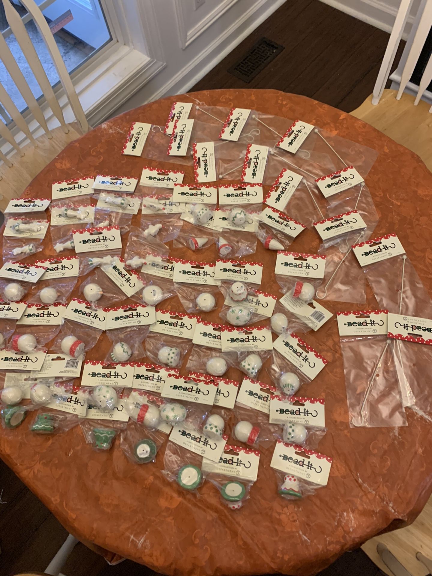 Brand new Lot of Department 56 Bead It DIY Ornaments