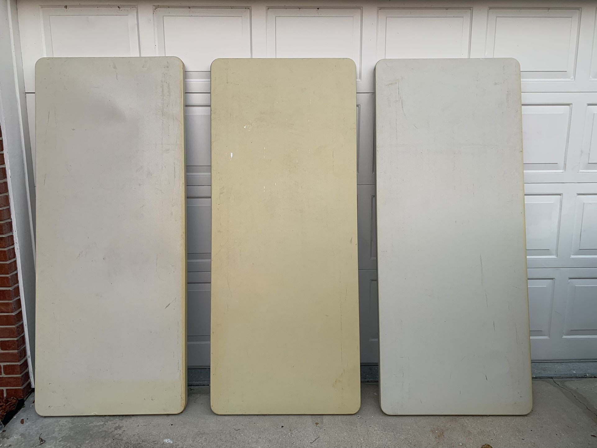 Plastic Tables With Folding Legs (3 Tables)