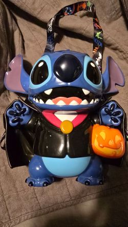 Disney Parks Stitch Halloween Vampire Popcorn Bucket