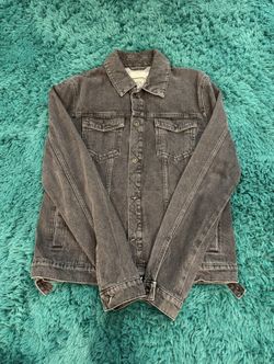 Topman Black Denim Jacket 