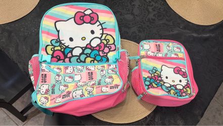 back pack and lunchpale